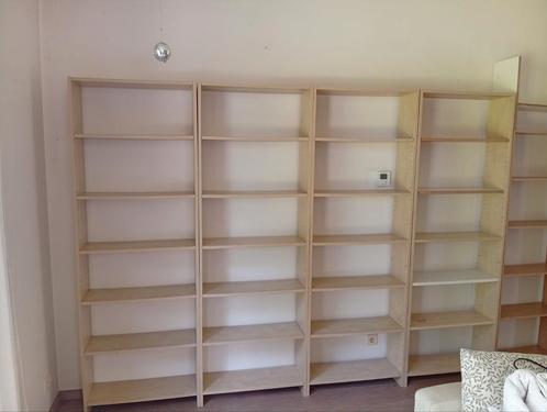 Ikea - Billy boekenkasten 220cm (+ 7 WEBA boekenkasten), Huis en Inrichting, Kasten | Stellingkasten, Gebruikt, Ophalen
