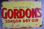 GORDON S GIN REKLAME -METAAL-, Verzamelen, Ophalen of Verzenden