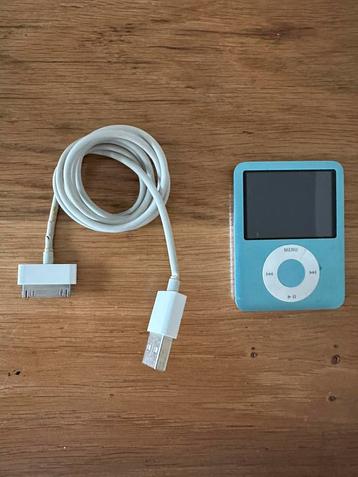 Ipod nano 3rd gen + kabel, Audio, Tv en Foto, Mp3-spelers | Apple iPod, Ophalen of Verzenden, Gebruikt, Nano