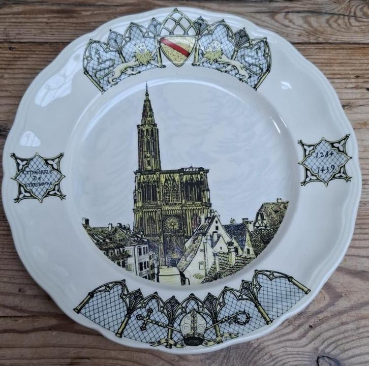 Verzamelbord Strasbourg, Cathedrale de Strasbourg, Luneville, Antiek en Kunst, Curiosa en Brocante, Ophalen of Verzenden