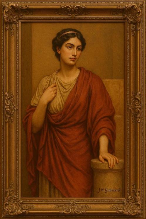 JOHN WILLIAM GODWARD, R.B.A. Brits, 1861–1922, Antiek en Kunst, Kunst | Schilderijen | Klassiek, Verzenden