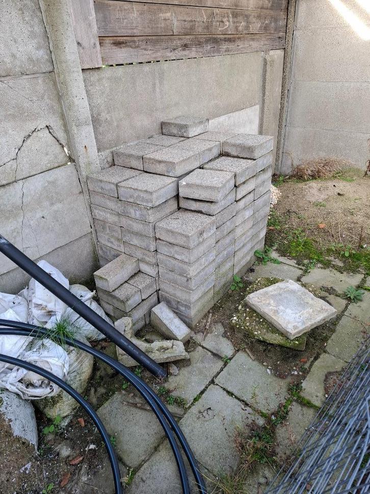 Betonklinkers - terrastegels - dals GRATIS!, Doe-het-zelf en Bouw, Tegels, Zo goed als nieuw, Vloertegels, Overige materialen