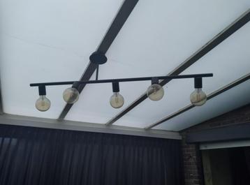 Moderne plafondamp + lampen