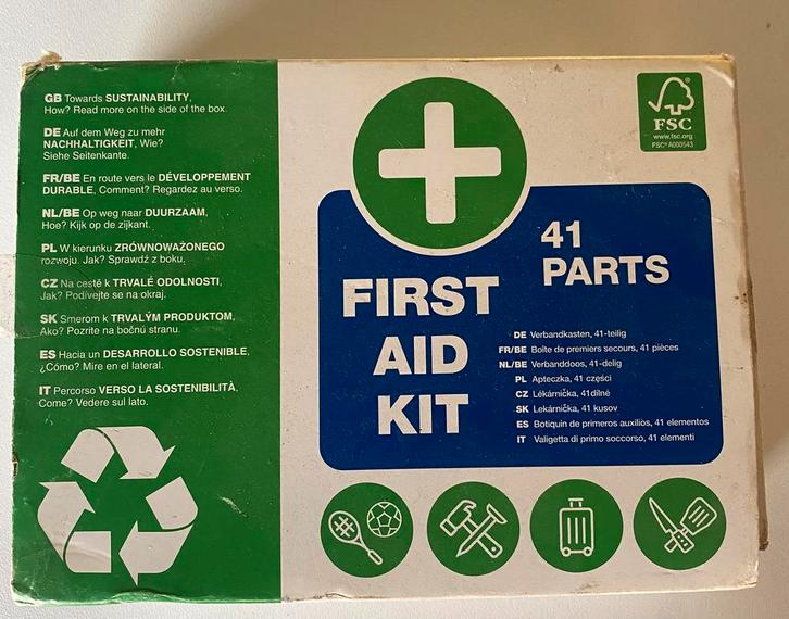 Verbanddoos – 41-delige EHBO-set, Auto diversen, Overige Auto diversen, Ophalen