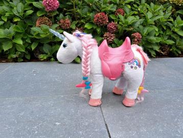 Grote eenhoorn / unicorn voor Baby Born pop