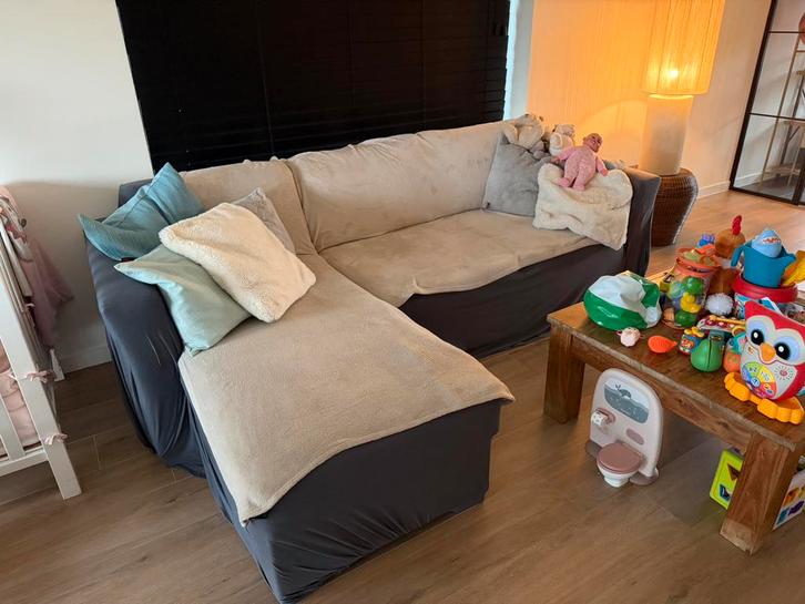 Grijze zetel gratis af te halen! ️, Huis en Inrichting, Zetels | Complete zithoeken, Gebruikt, Ophalen