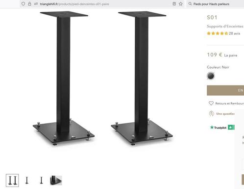 Luidspreker statieven Triangle Hifi S01 - 60cm, Audio, Tv en Foto, Luidsprekerboxen, Gebruikt, Ophalen