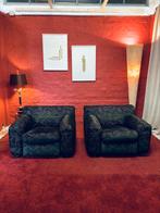 Vintage zetels originele visgraat bekleding, Huis en Inrichting, Zetels | Zetels en Chaises Longues, Ophalen
