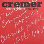 JAN CREMER - ZIJN GRAFFIEK EN PRINTS VAN 1956-1998, Verzenden, Nieuw, Pierre Restany, Grafische vormgeving