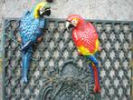 papegaaienbeeld (2) in gietijzeren patkleuren ..., Nieuw, Ophalen of Verzenden