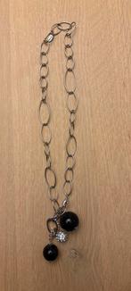 Zilveren lange ketting, Handtassen en Accessoires, Ophalen of Verzenden, Zo goed als nieuw, Zilver, Overige materialen