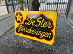 De Ster verzekeringen emaille reclamebord, Ophalen of Verzenden