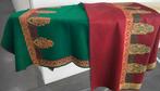 Zeer mooi 2-zijdig oosters tafelkleed 194 X 96 cm, Huis en Inrichting, Ophalen of Verzenden, Zo goed als nieuw, Rechthoek, Binnen