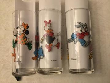 3 Disney long drink glazen beschikbaar voor biedingen