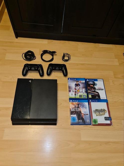 Playstation 4 | 2 Controllers | 4 games | Zeer Goede staat, Games en Spelcomputers, Spelcomputers | Sony PlayStation 4, Zo goed als nieuw