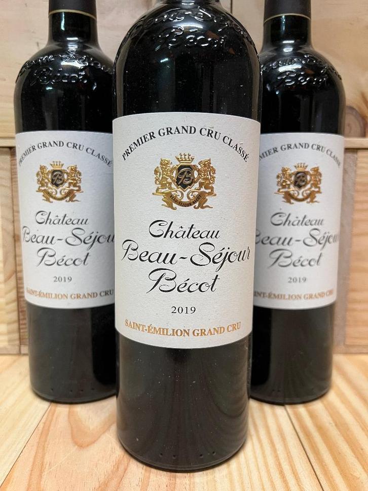 3x Chateau Beau Sejour Becot 2019, Collections, Vins, Neuf, Vin rouge, France, Pleine, Enlèvement ou Envoi