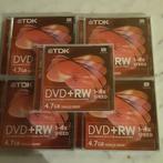 een pakket van 5 lege TDK DVD+RW, Computers en Software, Beschrijfbare discs, Herschrijfbaar, Ophalen of Verzenden, Dvd, Nieuw