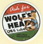 Wolf's Head Motor Oil sticker #2, Motoren, Verzenden