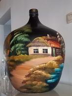 XXL grote Dame Jeans uit donkere groene glas, Enlèvement, Verre