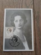 Foto met gestempelde postzegel, allemaal koningin Astrid, Ophalen of Verzenden