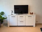 Witte TV kast Xooon in hout, Huis en Inrichting, Kasten |Televisiemeubels, Ophalen, 150 tot 200 cm, Minder dan 100 cm, 25 tot 50 cm