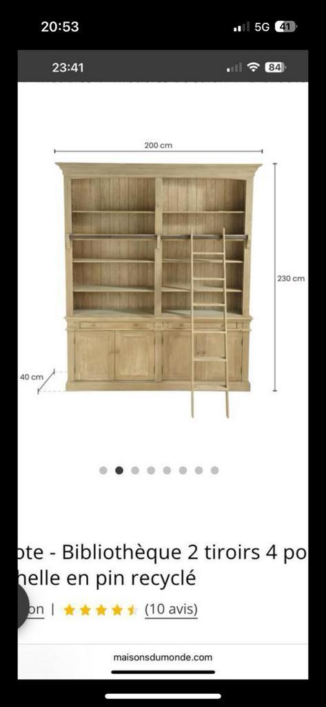 Boekenkast met ladder of open dressoir, Huis en Inrichting, Kasten | Boekenkasten, Zo goed als nieuw, Ophalen