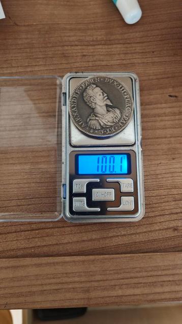 Italia,Triplo Scudo Largo 1599(Replica)certificat 100gr Zilv beschikbaar voor biedingen