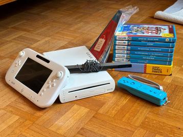 Nintendo Wii U + 7-spellen + Motion bar + Wiimote beschikbaar voor biedingen