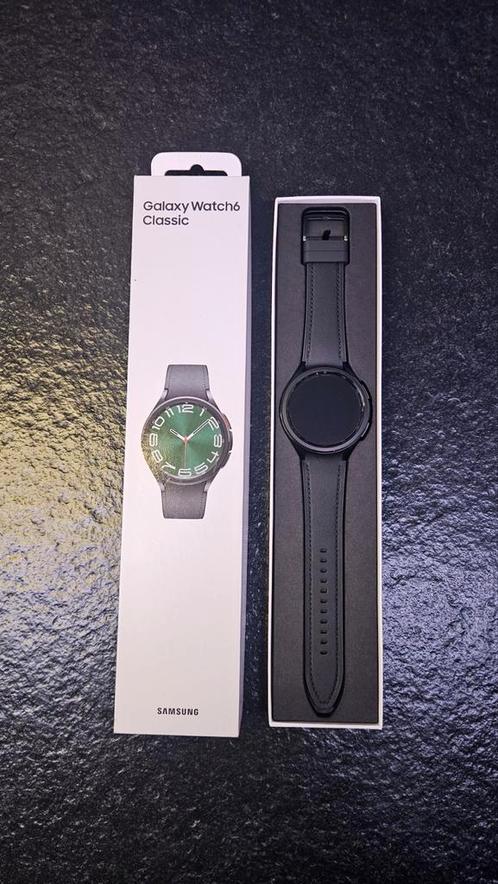 Samsung Galaxy smartwatch 6 Classic 47mm NIEUW, Handtassen en Accessoires, Smartwatches, Nieuw, GPS, Ophalen of Verzenden