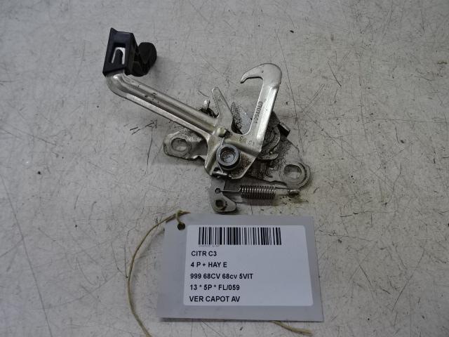 SERRURE CAPOT Citroën C3 (SC) (01-2009/01-2017), Autos : Pièces & Accessoires, Carrosserie & Tôlerie, Citroën, Utilisé