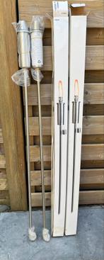 Tuinfakkel, olie, stainless, 120cm, 2 stuks, Tuin en Terras, Fakkels, Ophalen, Nieuw
