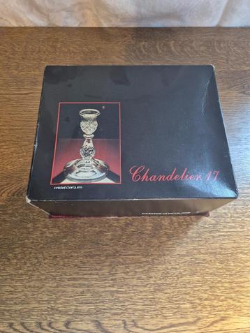 Cristal d’Arques “Chandelier 17” kandelaars – nieuw in doos beschikbaar voor biedingen