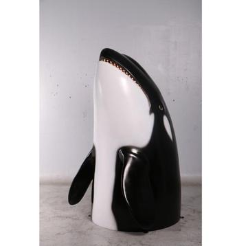 	 Orcahead 193 cm - killer whale beeld polyester beschikbaar voor biedingen