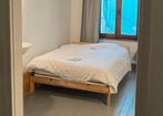 Bedframe IKEA + een lattenbodem ideaal voor kot, Huis en Inrichting, Ophalen, Gebruikt, Tweepersoons