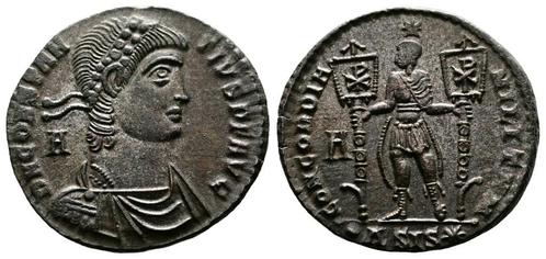 Constance II bronzen munt (zeldzaam), Postzegels en Munten, Munten | Europa | Niet-Euromunten, Ophalen of Verzenden