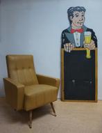 Vintage bier bord, krijtbord, cafebord, mancave decoratie, Ophalen of Verzenden