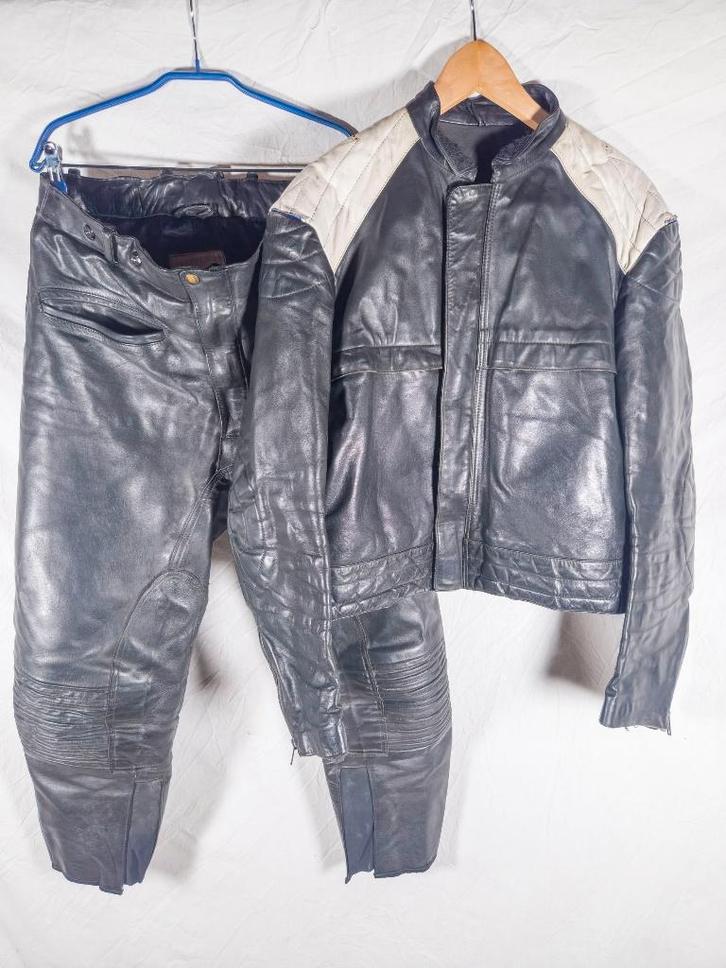 Authentiek Lederen Motorpak Gemeentepolitie – Merk: Arzoni, Collections, Objets militaires | Général, Autres, Enlèvement