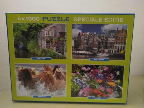 Puzzel  4 x 1000 ST - NIEUW - PTZ, Hobby & Loisirs créatifs, Sport cérébral & Puzzles, Neuf, Puzzle, Plus de 1 500 pièces, Enlèvement ou Envoi