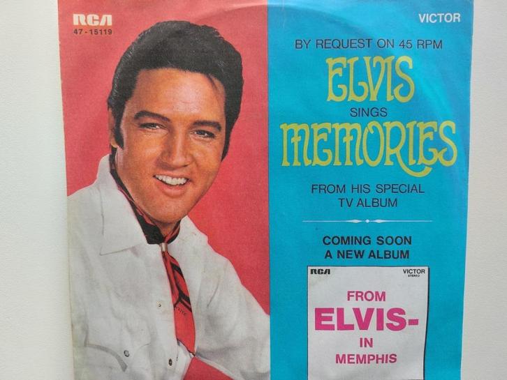 Elvis Presley - Memories / Charro (1969 - Hoes is een copy), Cd's en Dvd's, Vinyl Singles, Rock en Metal, Ophalen of Verzenden