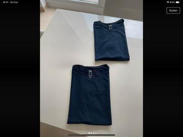 2 mouwloze t-shirts blauw maat XL Decathlon beschikbaar voor biedingen