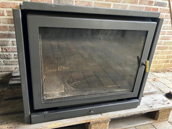 Cheminée encastrée, Maison & Meubles, Cheminées, Utilisé, Cheminée au bois, Enlèvement