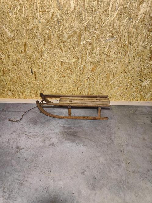 Vintage houten slee “Davos” – authentiek exemplaar, Hobby en Vrije tijd, Overige Hobby en Vrije tijd, Gebruikt, Ophalen