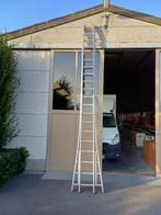 Alu-ladders 2x20 treden, Doe-het-zelf en Bouw, Ladders en Trappen, Ophalen, Gebruikt, Ladder, Opvouwbaar of Inschuifbaar