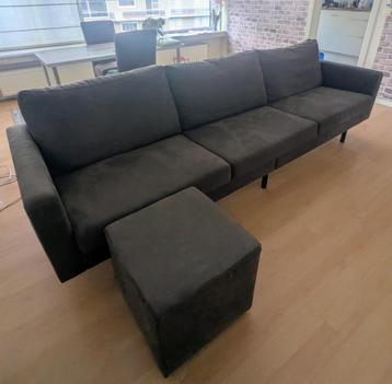 Zeer mooie 4 zits LEEN BAKKER Collin sofa met hocker 130€ beschikbaar voor biedingen