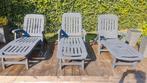 3 opvouwbare ligstoelen, Tuin en Terras, Ligbedden, Ophalen, Gebruikt