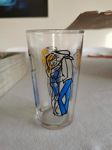 Set de verres vintage Cabu 6 pièces en boite d'origine VMC, Enlèvement ou Envoi, Comme neuf