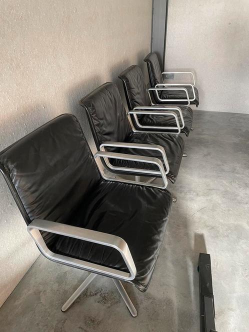 Wilkhahn fauteuil Delta 2000, Maison & Meubles, Chaises, Utilisé, Cuir, Autres matériaux, Noir, Enlèvement