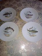 4 assiettes deco poisson, Enlèvement ou Envoi