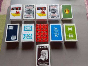 11 jeux de cartes beschikbaar voor biedingen
