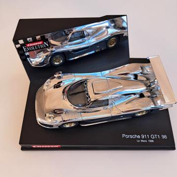 TRÈS RARE Carrera Evolution 25414 Porsche 911GT1 1998 CHROME, Enlèvement ou Envoi, Neuf, Circuit, Carrera